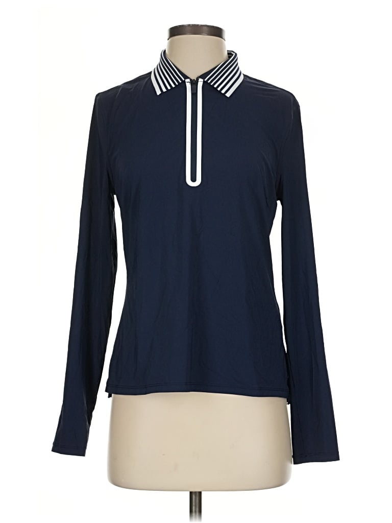 Pre-owned G/fore Long Sleeve Polo Shirt In Blue