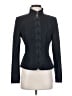 Elie Tahari Chevron-herringbone Blue Blazer Size 2 - photo 1