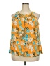 Cato 100% Rayon Orange Sleeveless Blouse Size 20W - photo 1