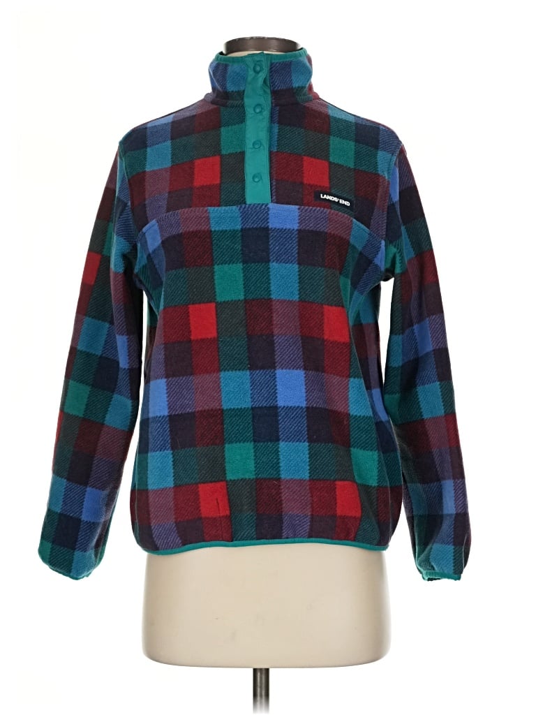 Pre-owned Lands' End Pullover Sweater In Teal