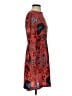 Ann Taylor LOFT 100% Polyester Paisley Red Casual Dress Size 0 - photo 4