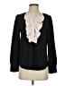 J.Crew 100% Polyester Black Long Sleeve Blouse Size XS - photo 1