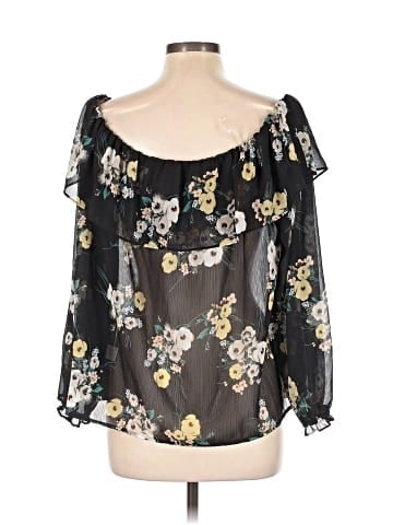 a.n.a. A New Approach 3/4 Sleeve Blouse (view 2)