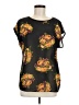 Annalee + Hope 100% Polyester Black Short Sleeve Blouse Size M - photo 1