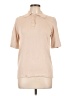 Ellison 100% Cotton Tan Short Sleeve Blouse Size L - photo 1
