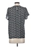 Azoe 100% Polyester Stars Black Short Sleeve Blouse Size S - photo 2