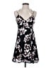 Express 100% Polyester Floral Black Cocktail Dress Size 2 - photo 1