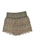Whisper Chevron-herringbone Gold Skort Size M - photo 1