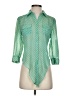 Mine Polka Dots Green 3/4 Sleeve Blouse Size S - photo 1