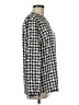 Pendleton 100% Polyester Houndstooth Silver Long Sleeve Blouse Size 8 - photo 4