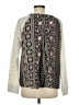 Miss Me Stripes Silver Pullover Sweater Size M - photo 2