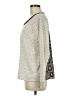 Miss Me Stripes Silver Pullover Sweater Size M - photo 5