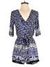 Lovers + Friends 100% Rayon Paisley Blue Romper Size S - photo 1