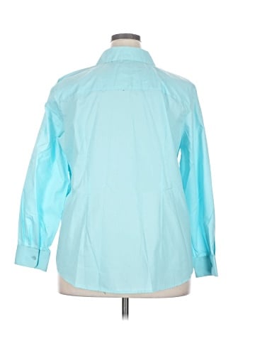 Foxcroft 3/4 Sleeve Button-Down Shirt (view 2)
