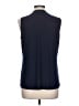 Susan Lawrence Blue Sleeveless Blouse Size L - photo 2