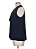 Susan Lawrence Blue Sleeveless Blouse Size L - photo 5