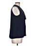 Susan Lawrence Blue Sleeveless Blouse Size L - photo 4