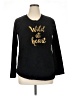 Secret Treasures 100% Polyester Hearts Black Pullover Sweater Size XL - photo 1