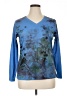 Appropriate Behavior 100% Polyester Blue Long Sleeve T-Shirt Size 1X - photo 1