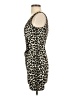 Necessary Objects Animal Print Black Cocktail Dress Size S - photo 5