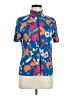 Anatomie Floral Blue Short Sleeve Blouse Size M - photo 1
