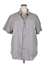 dip 100% Cotton Solid Gray Short Sleeve Button-Down Shirt Size XXL - photo 1