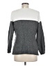 Elizabeth & Clarke Color Block Gray Pullover Sweater Size 6 - photo 2