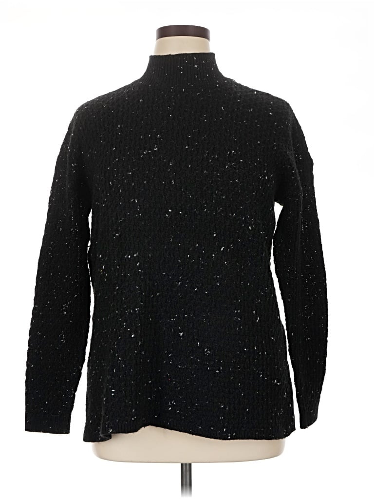 Pre-owned Bar Iii Turtleneck Sweater In Black