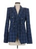 Veronica Beard Plaid Blue Wool Blazer Size 8 - photo 1