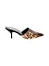 Veronica Beard 100% Leather Animal Print Brown Mule/Clog Size 10 - photo 1