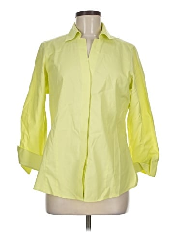 Foxcroft 3/4 Sleeve Button-Down Shirt (view 1)