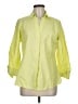 Foxcroft Yellow 3/4 Sleeve Button-Down Shirt Size 8 - photo 1