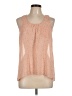Iris Los Angeles 100% Polyester Orange Sleeveless Blouse Size M - photo 1