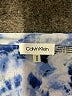 Calvin Klein 100% Polyester Tie-dye Blue Long Sleeve Blouse Size M - photo 7
