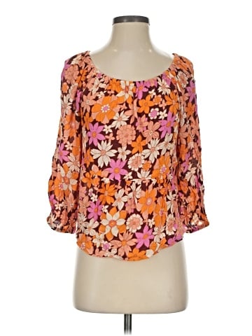 Sanctuary 3/4 Sleeve Blouse (view 1)