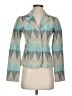 Anni Kuan Print Teal Blazer Size 2 - photo 1