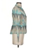Anni Kuan Print Teal Blazer Size 2 - photo 4