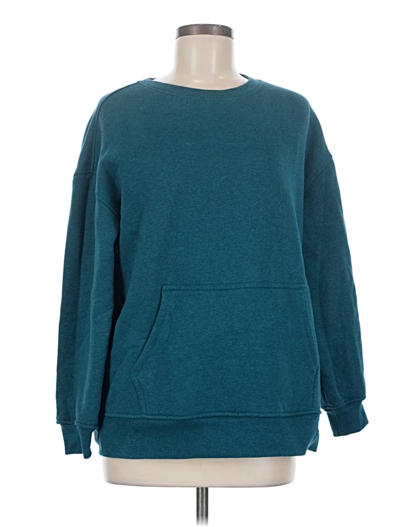 Pre-owned Danskin Pullover Sweater In Teal
