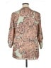 The Limited 100% Polyester Paisley Tan 3/4 Sleeve Blouse Size XL - photo 2