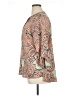 The Limited 100% Polyester Paisley Tan 3/4 Sleeve Blouse Size XL - photo 5