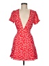 Lulus 100% Rayon Floral Red Cocktail Dress Size M - photo 1