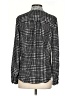 NY Collection 100% Polyester Houndstooth Gray Long Sleeve Blouse Size S - photo 2