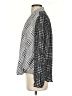 NY Collection 100% Polyester Houndstooth Gray Long Sleeve Blouse Size S - photo 5