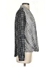 NY Collection 100% Polyester Houndstooth Gray Long Sleeve Blouse Size S - photo 4