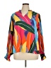 Assorted Brands 100% Polyester Orange Long Sleeve Blouse Size XL - photo 1