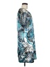 VERTIGO Print Blue Casual Dress Size M - photo 4