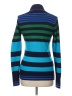 Derek Heart 100% Acrylic Stripes Blue Pullover Sweater Size L - photo 2