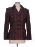 Kasper A.S.L. Plaid Red Wool Blazer Size 10 - photo 1