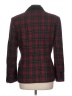 Kasper A.S.L. Plaid Red Wool Blazer Size 10 - photo 2