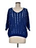 Halogen 100% Cotton Blue Pullover Sweater Size M - photo 1